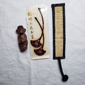 Japanese Rabbit Bookmarks and Monkey Carving